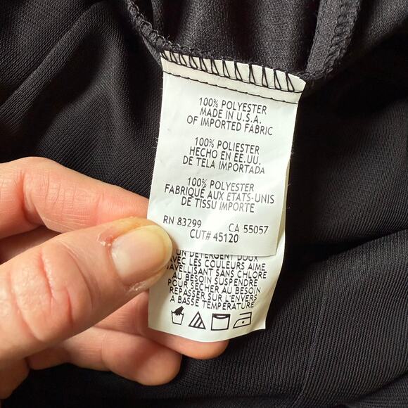 Onyx Nite Black Mesh Overlay Skirt Y2K Made in USA Women’s M - Picture 6 of 6